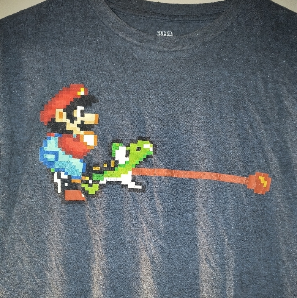 Nintendo Super Mario World Blue T-Shirt